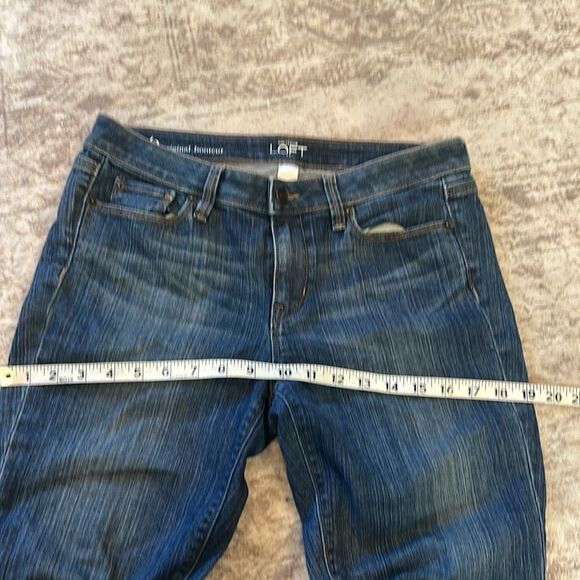 Ann Taylor loft original boot, cut Women's Blue Jeans size 6 - Picture 7 of 8